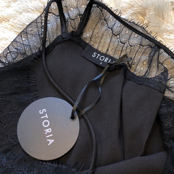 Black Lace Tank Top size S - Picture 10 of 13